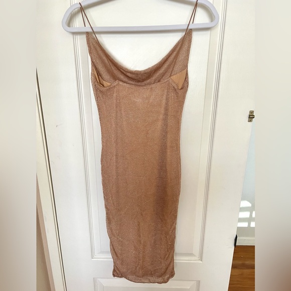 Hello Molly// Young Spirit Shine Dress Tan - Picture 5 of 6
